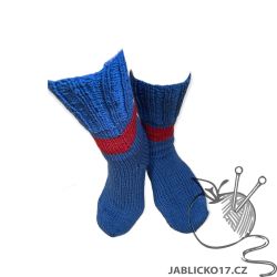 Ponožky modro červená