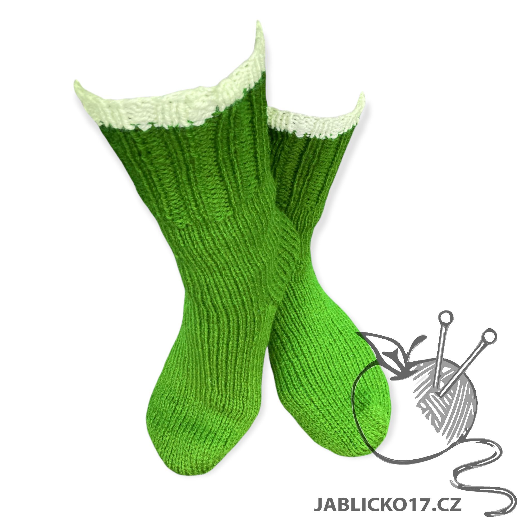 Ponožky pletené šeřík