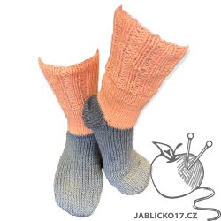Ponožky pletené modrá