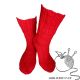 Ponožky pletené červená
