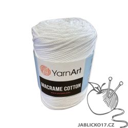 Macrame cotton bílá
