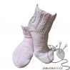 Kotníkové ponožky - růžová