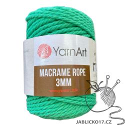 Macrame ROPE 3MM zelená