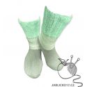 Ponožky pletené mint