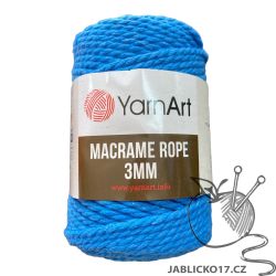 Macrame ROPE 3MM modrá