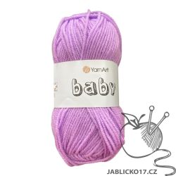 Pletací příze Baby - fialová