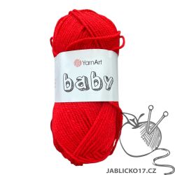 Pletací příze Baby - červená