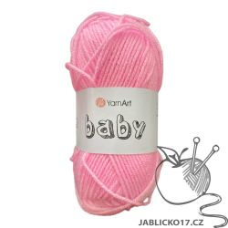 Pletací příze Baby - růžová