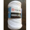 Ribbon lurex bílá