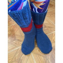 Ponožky modro červená